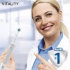 Oral-B VITALITY 100 CROSS ACTION 多動向充電電動牙刷 (清純白) \\CrossAction多動向交叉刷頭，更能深入牙縫間的牙齒表面//